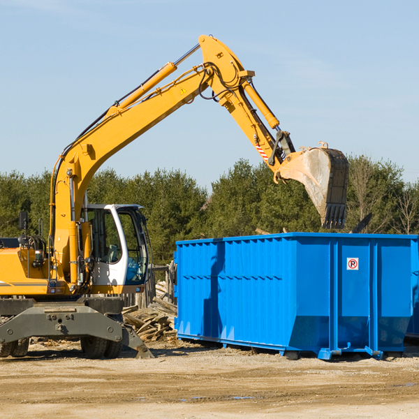 what size residential dumpster rentals are available in Wexford County MI